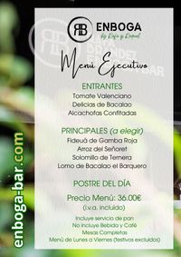 MENÚ EJECUTIVO ENBOGA